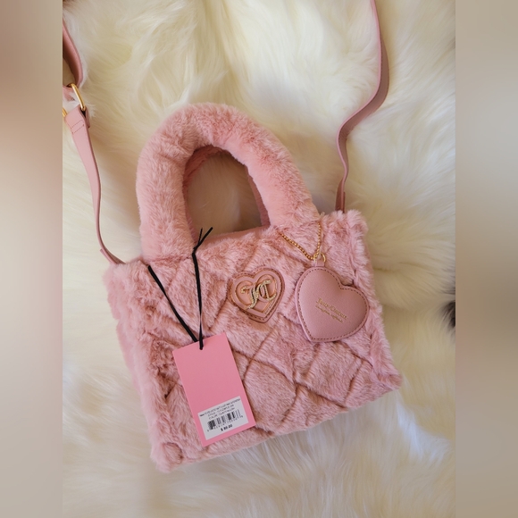 🩷🩷JUICY COUTURE DUSTY BLUSH MINI TOTE BAG🩷🩷 - Picture 6 of 8